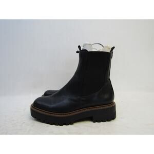 Sam Edelman Womens Sz 7.5 M Black Leather Chelsea Ankle Fashion Boots Bootie